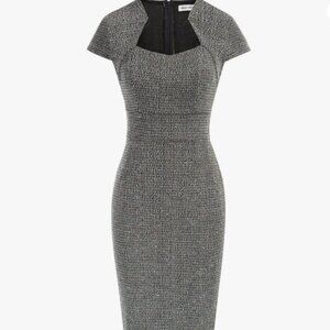 GRACE KARIN Bodycon Pencil Dress - Grey Tweed XL